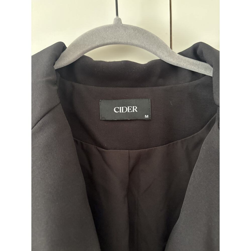 Cider Black Double Button Down Blazer Dress M - Picture 6 of 10